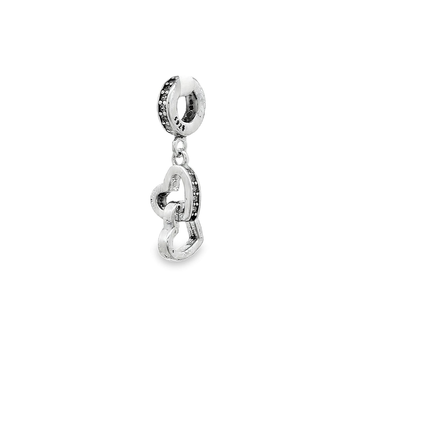 Interlocking Hearts Charm