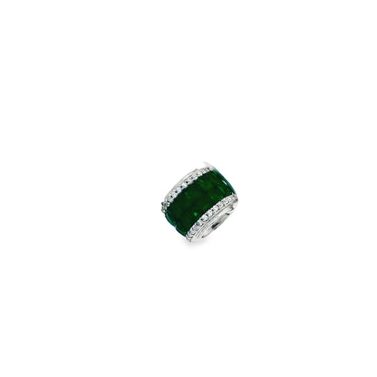 Emerald Green Enamel Charm