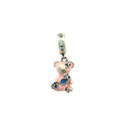 Pink Teddy Bear Charm
