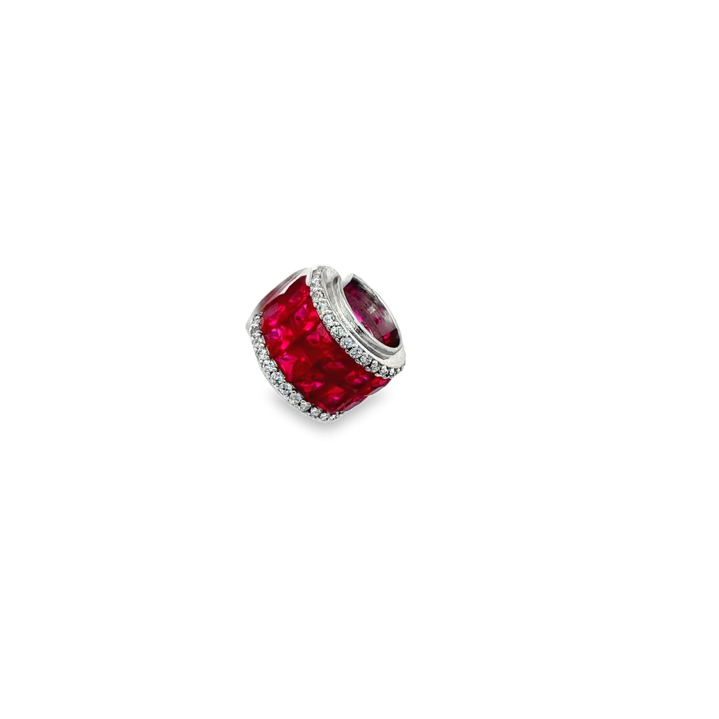 Ruby Red Enamel Charm