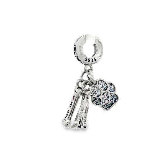 Lucky Keys &amp; Paw Print Charm