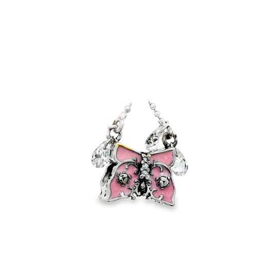 Pink Bow & Dress Charm