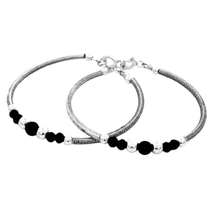 925 Sterling Silver Kids Nazariya Bracelet Pair
