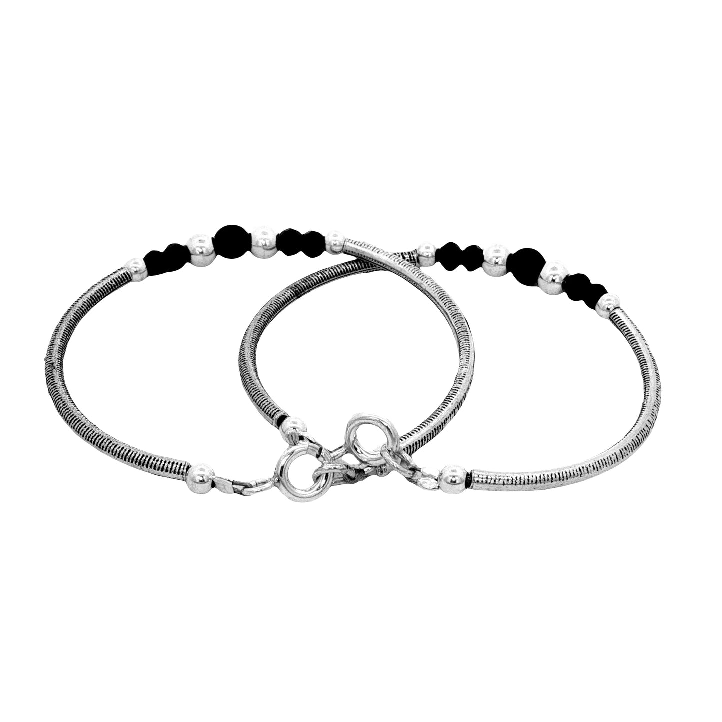 925 Sterling Silver Kids Nazariya Bracelet Pair