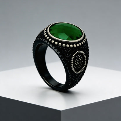 Emerald Dynasty Statement Ring