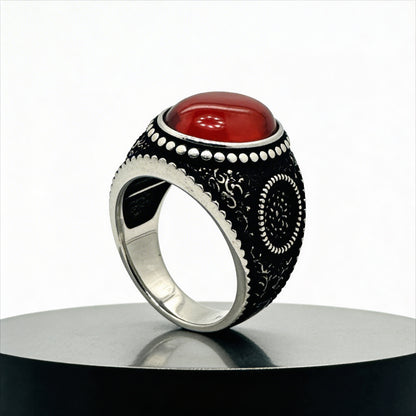 Crimson Emperor Stone Ring