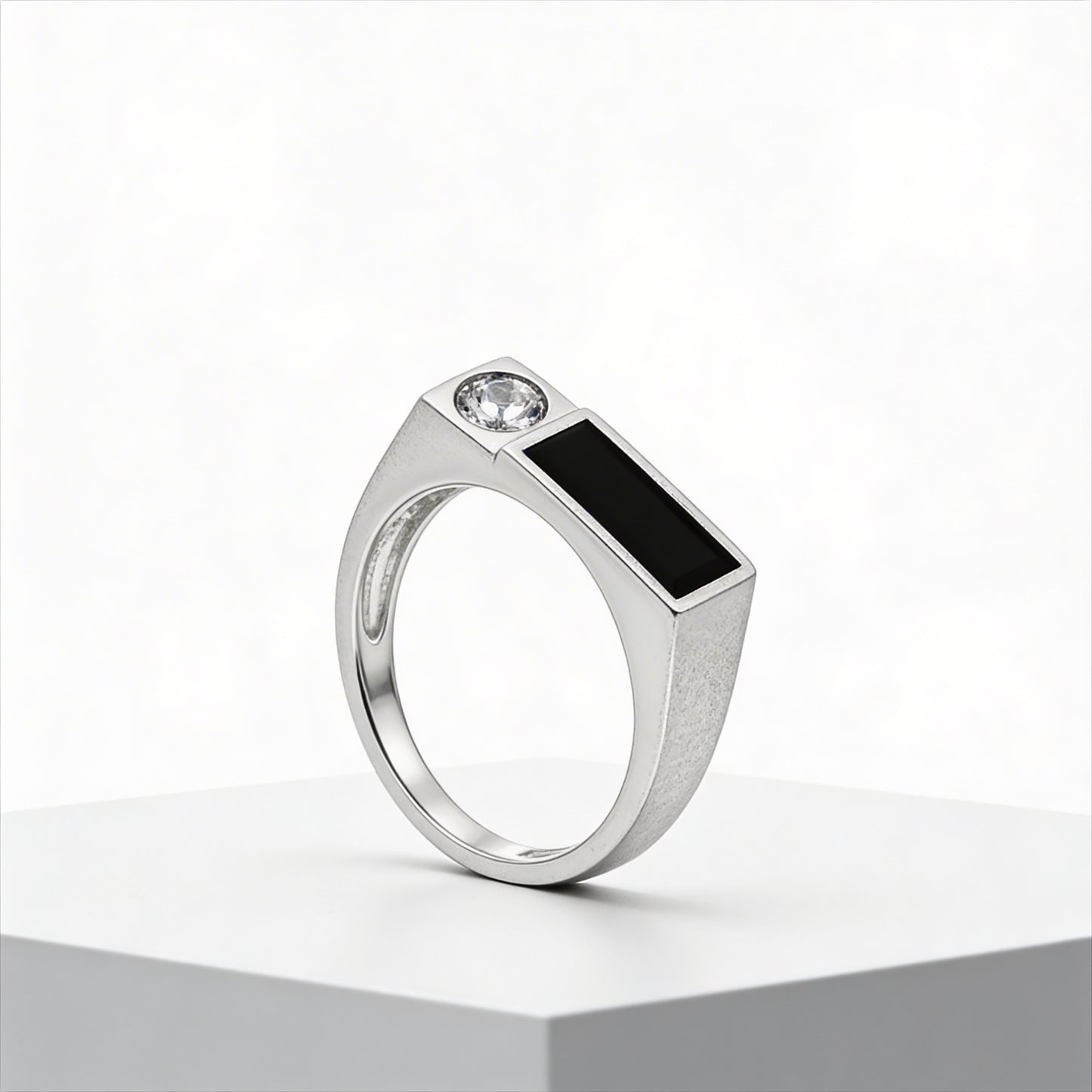 Midnight Bar Diamond Ring