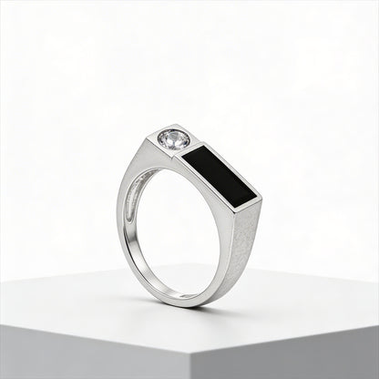 Midnight Bar Diamond Ring