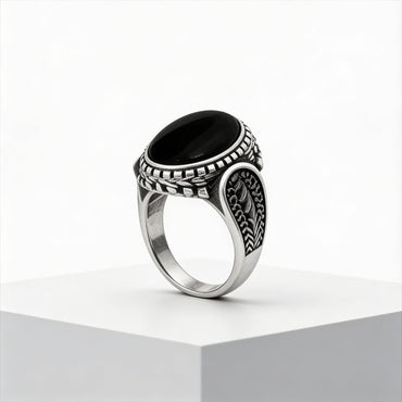 Midnight Sovereign Onyx Ring