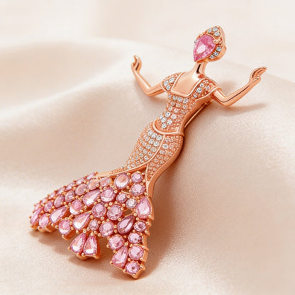 Rosé Muse Brooch