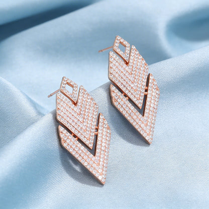 Diamond Cascade Chevron Drops