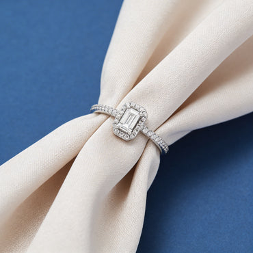 Elegant Emerald-Cut Diamond Ring