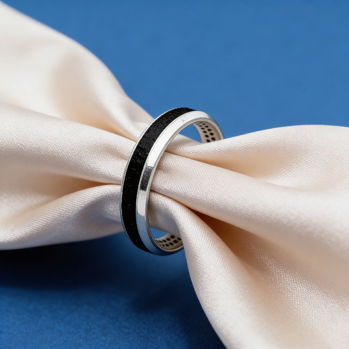 Midnight Enamel Elegance Band