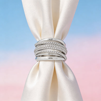Luxe Layered Spark Ring