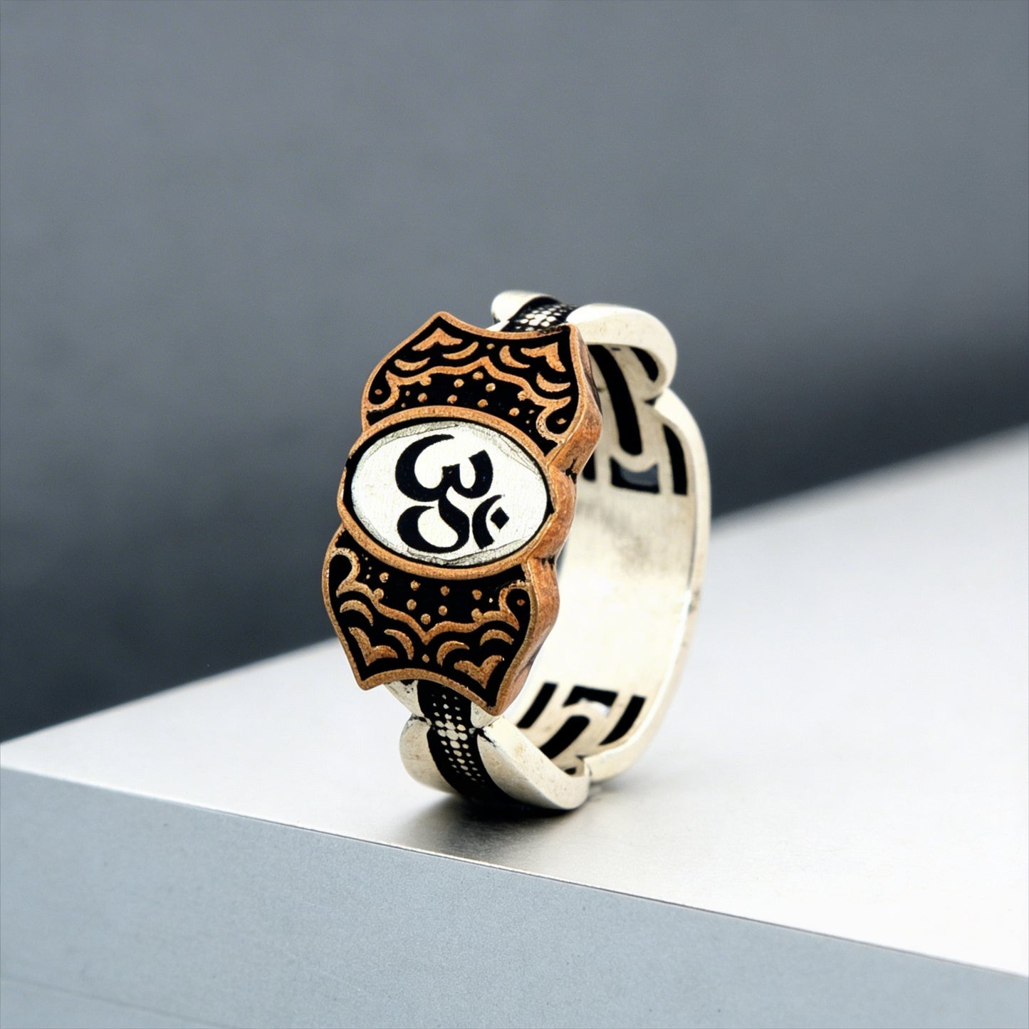Om Sacred Aura Ring