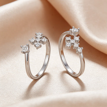Floral Spark Wrap Toe Ring