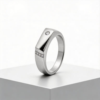 Urban Edge Diamond Accent Ring