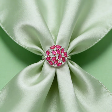 Ruby Cluster Luxe Ring