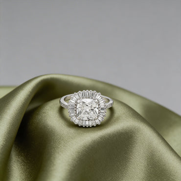 Radiant Crown Halo Ring
