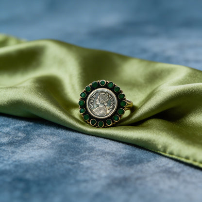 Vintage Victoria Coin Ring
