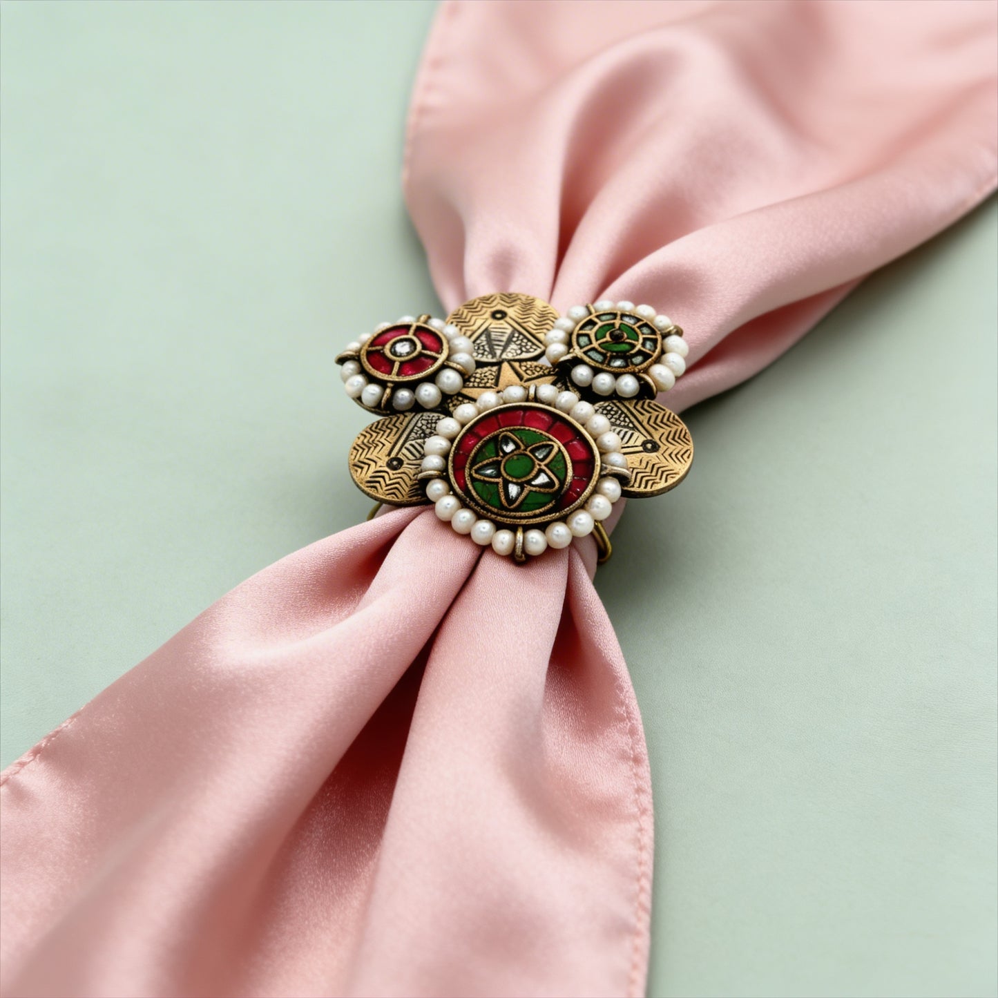 Rajwadi Heritage Pearl Ring