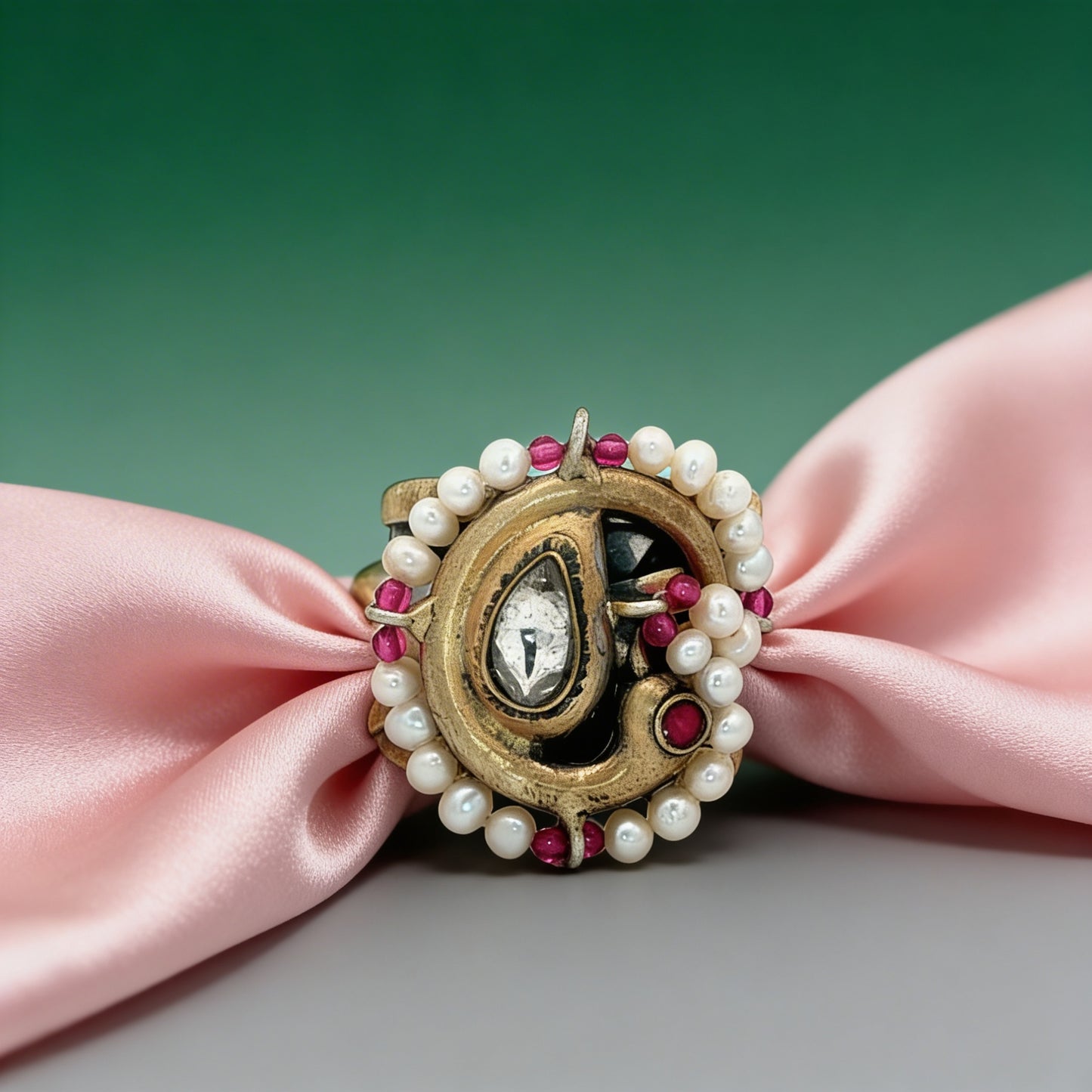 Antique Paisley Pearl Ring