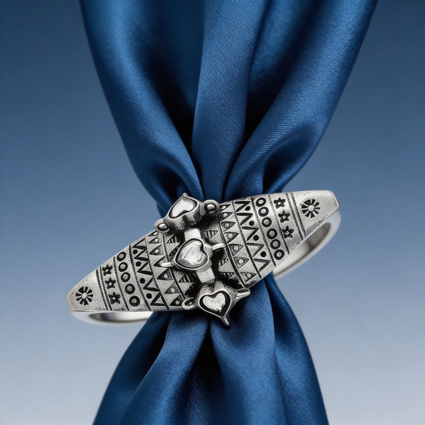 Tribal Shield Heart Ring