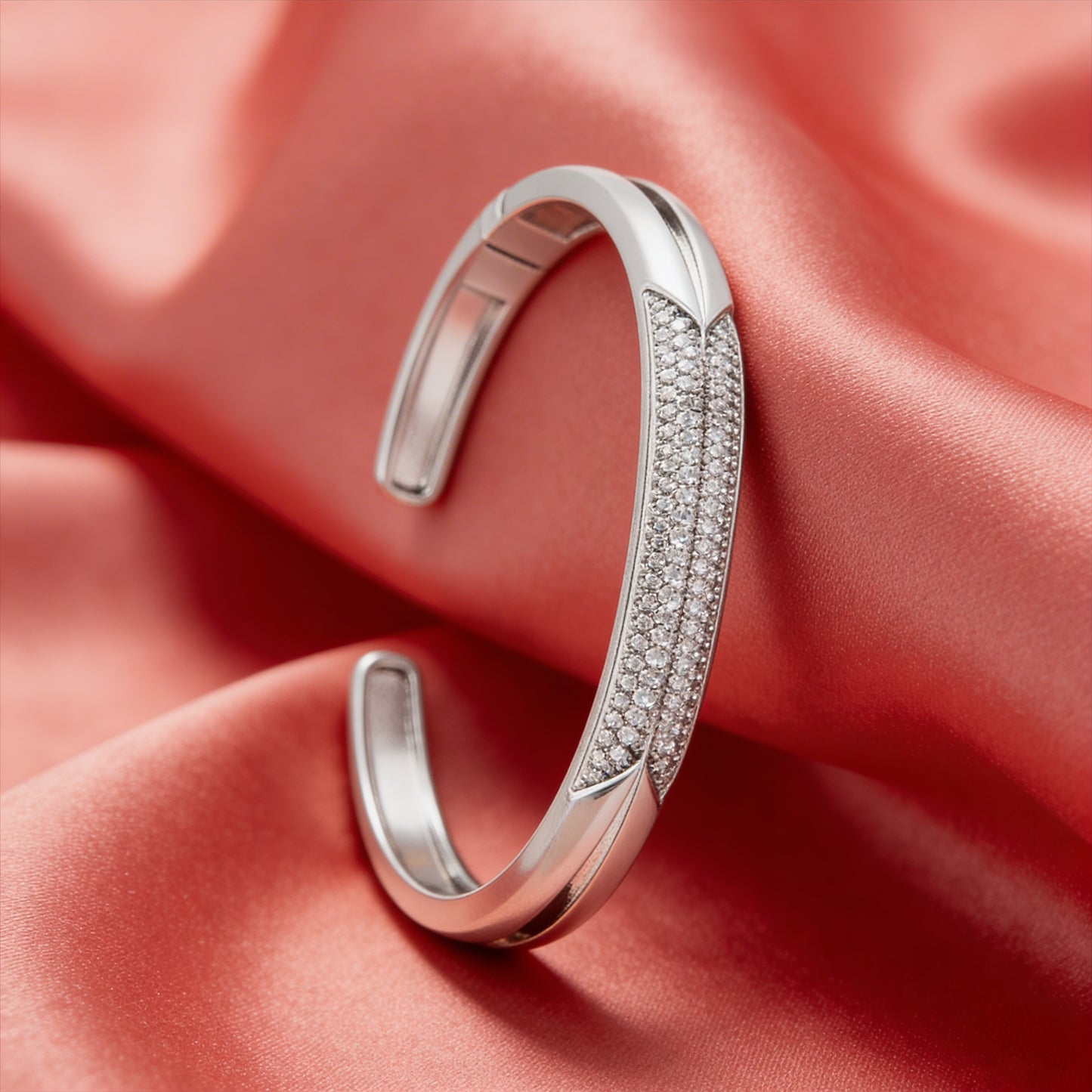 Celeste Pavé Open Bracelet