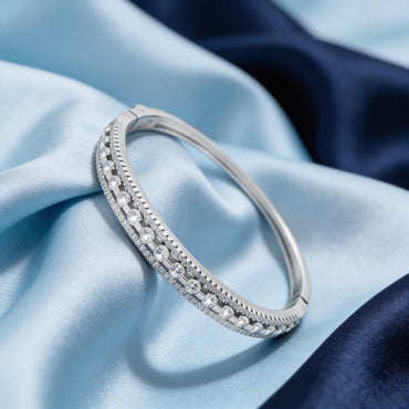 925 silver diamond bangle