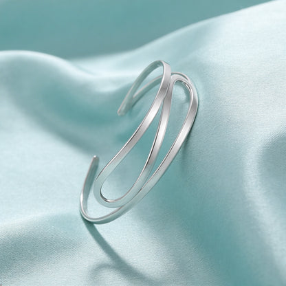 Dual Flow Open Cuff Bracelet