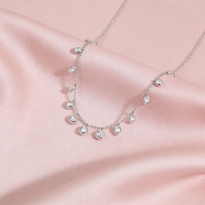 Dazzle Drop Charm Necklace