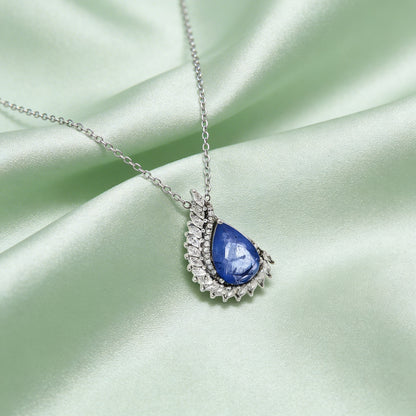 Royal Sapphire Teardrop Pendant