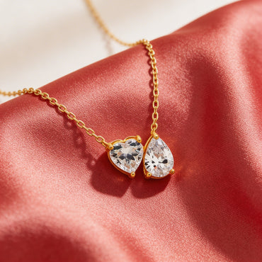 Golden Twin Love Pendant
