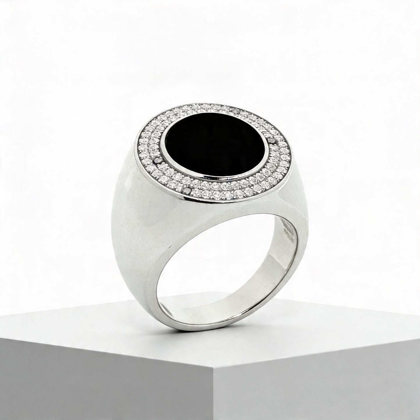 Midnight Halo Statement Ring