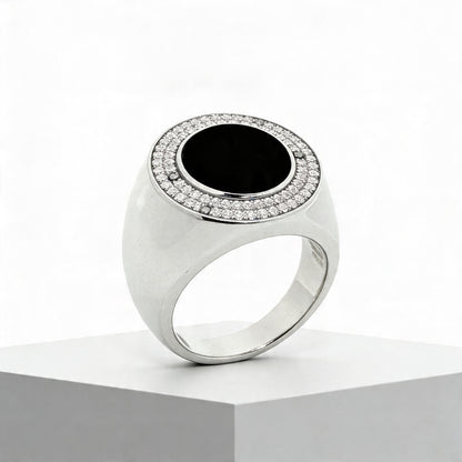 Midnight Halo Statement Ring