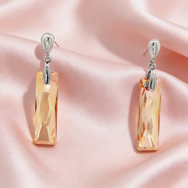 Golden Prism Drop Earrings