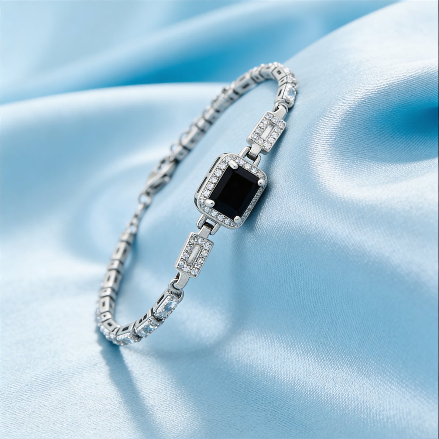 Midnight Stone Crystal Bracelet