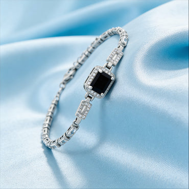 Midnight Stone Crystal Bracelet