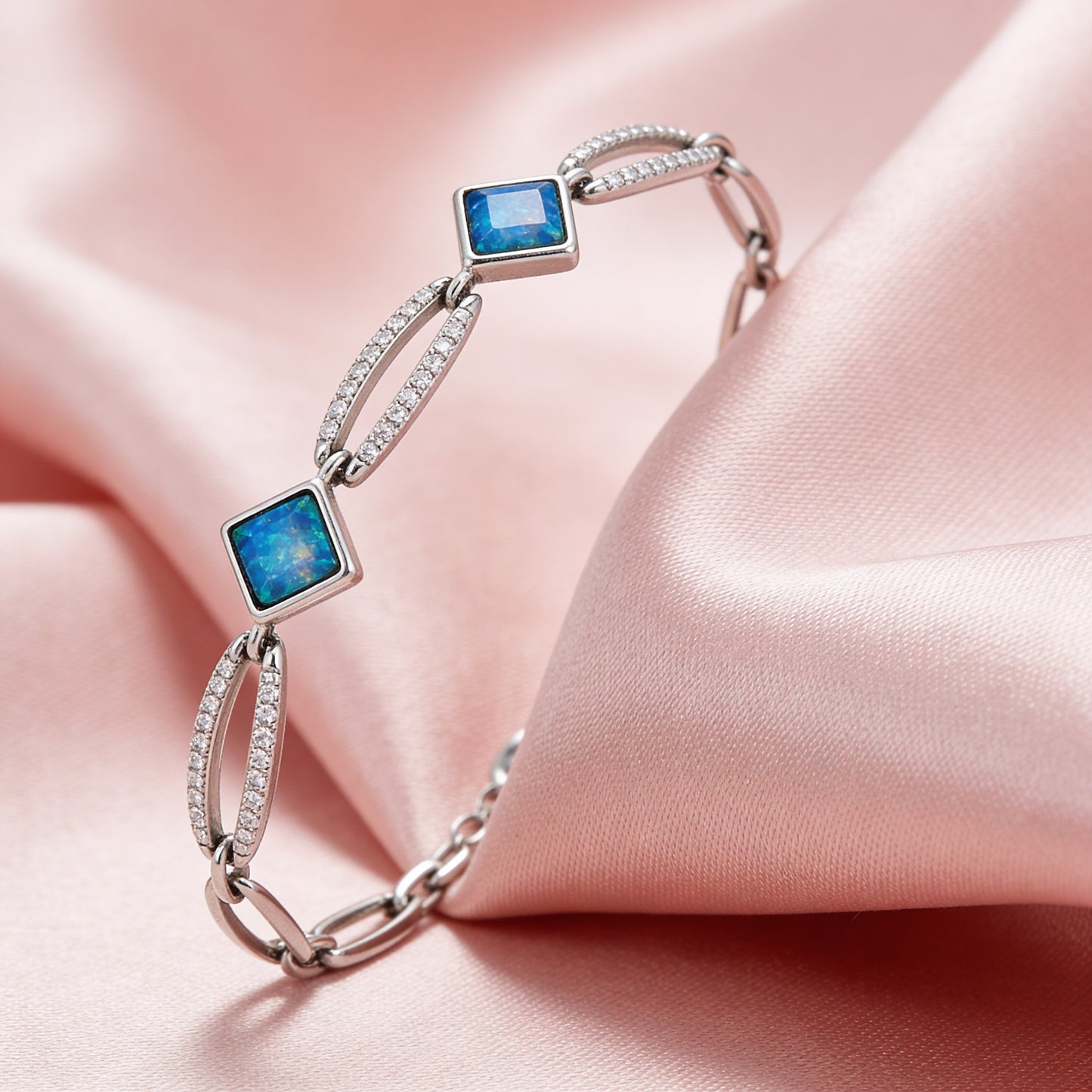 Ocean Radiance Opal Link Bracelet