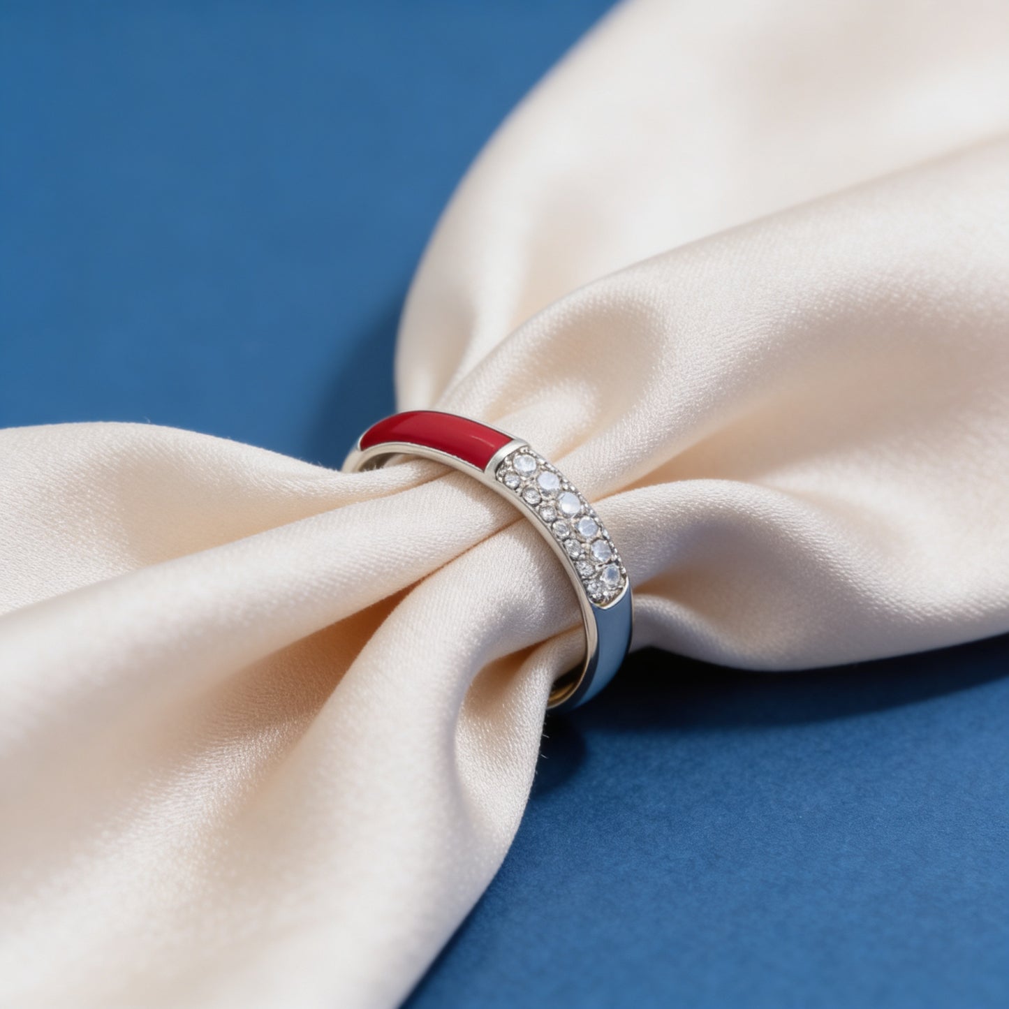 Crimson Edge Diamond Ring