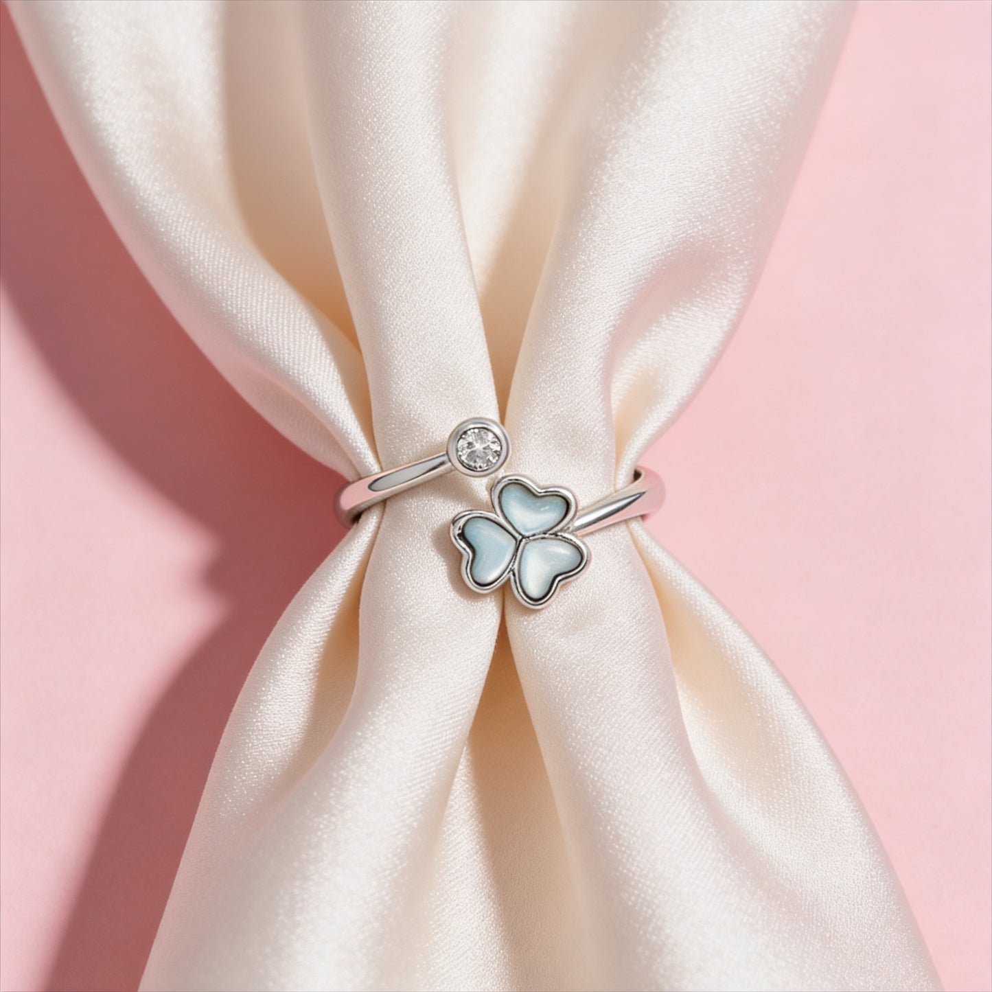 Lucky Clover Spark Ring