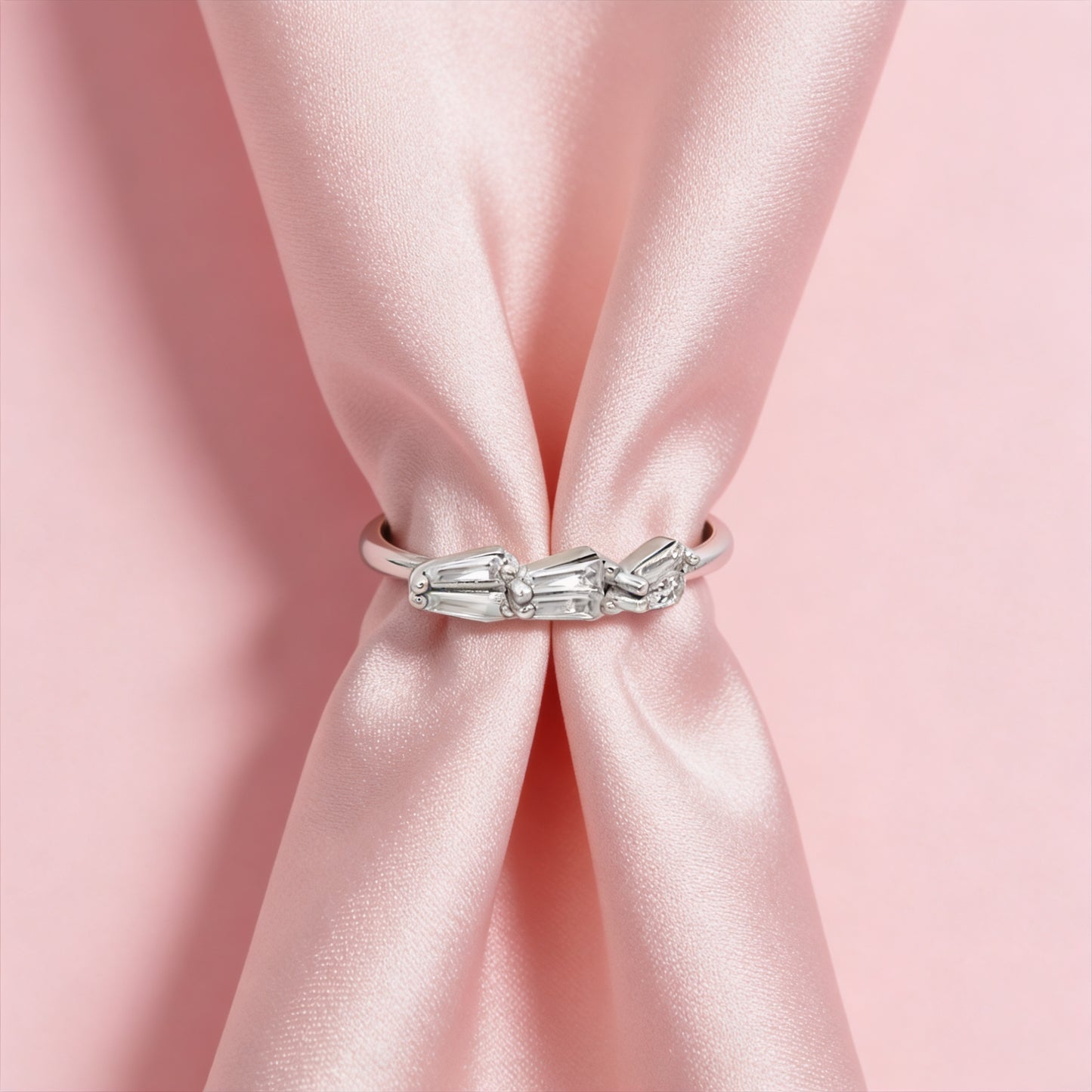 Trio Baguette Diamond Ring