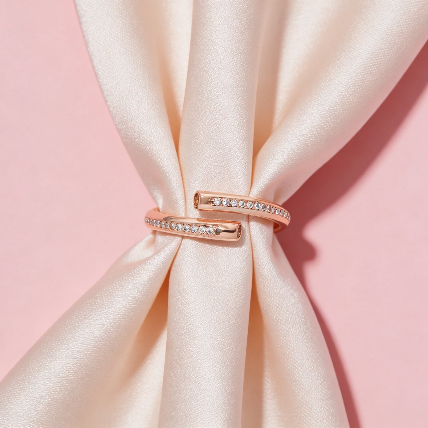 Rose Twist Diamond Ring