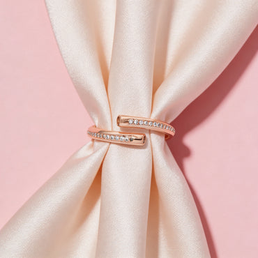 Rose Twist Diamond Ring