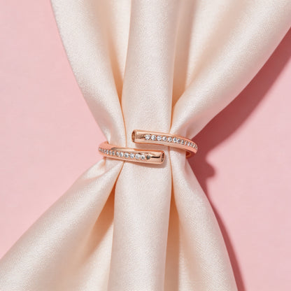Rose Twist Diamond Ring