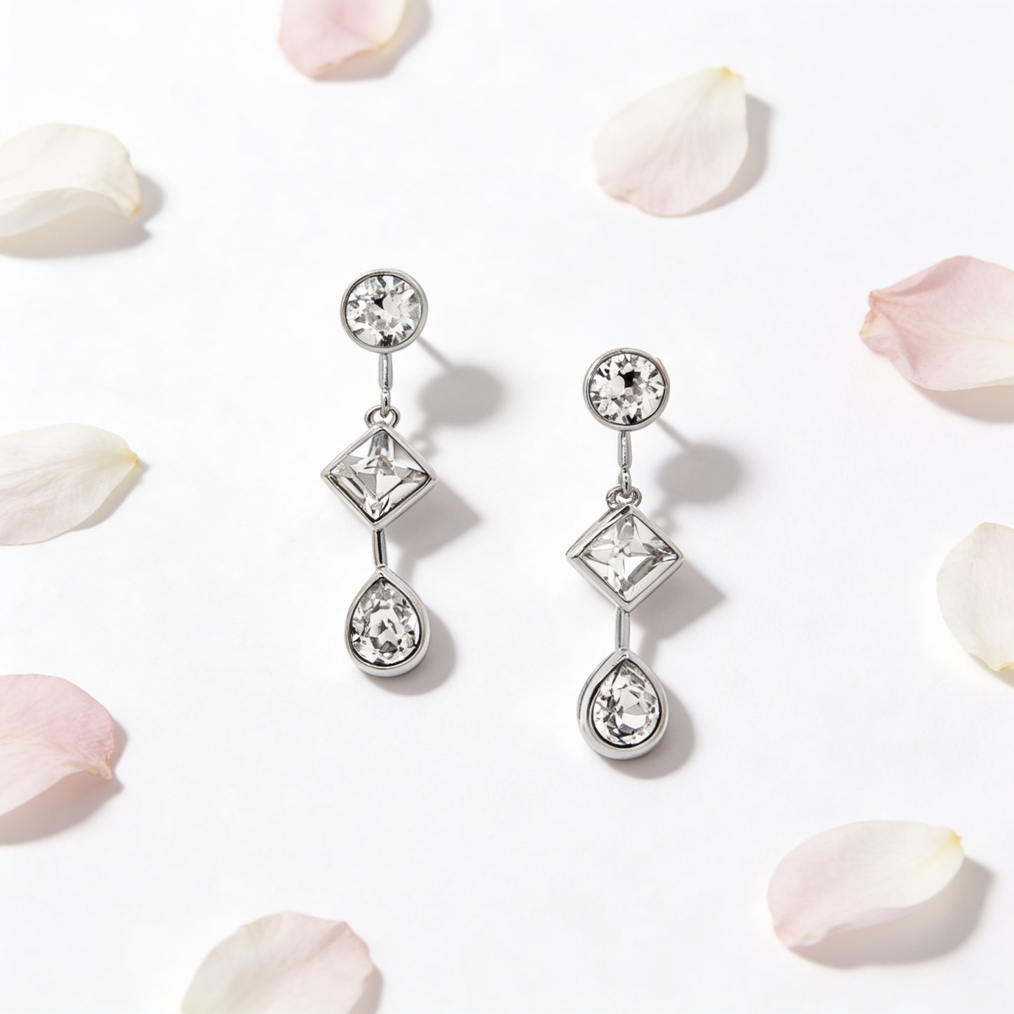 Crystal Cascade Drop Earrings