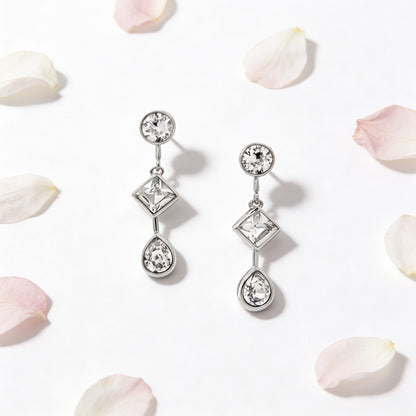 Crystal Cascade Drop Earrings