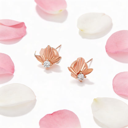 Radiant Petal Stud Earrings