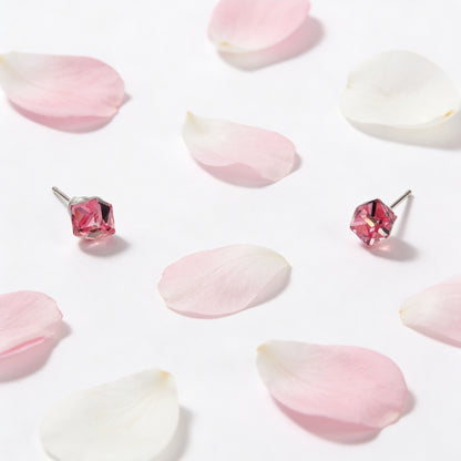 Ruby Prism Stud Earrings