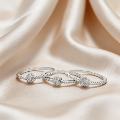 Twin Sparkle Diamond Ring